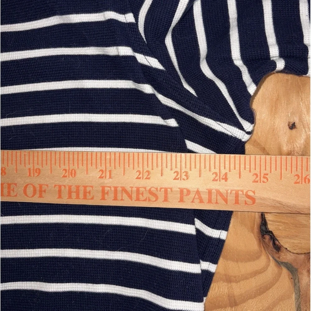 Vintage Polo Ralph Lauren Shirt Mens XL Blue White Striped Anchor Logo 90s Yacht